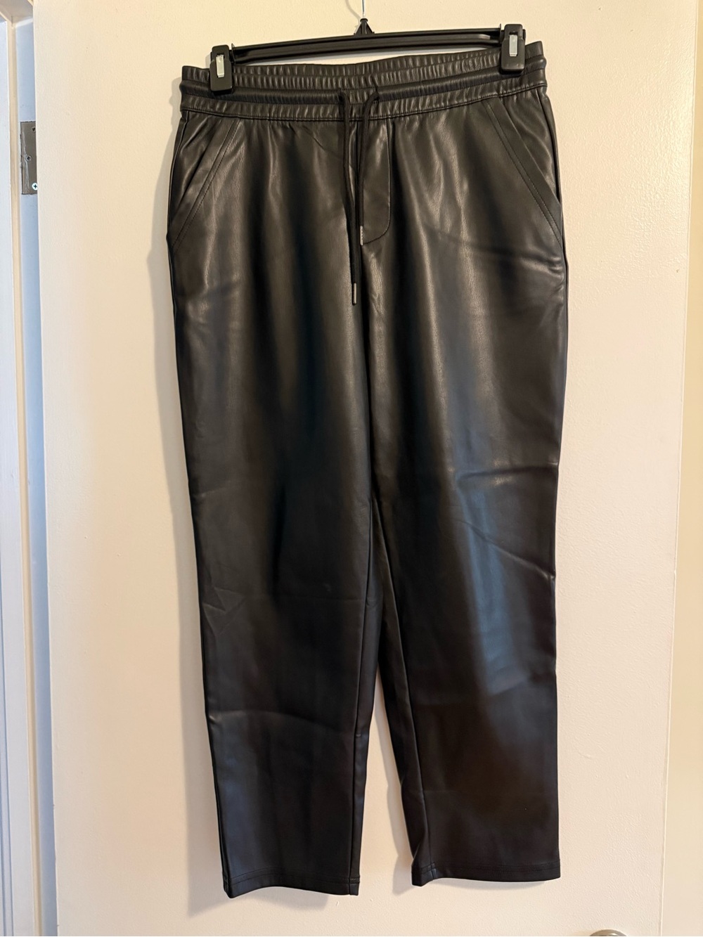 Women’s Black Faux Leather Pants